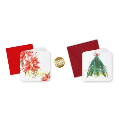 Biglietto + busta q 8x8 natale (pz.50)