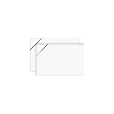 Biglietto + busta c 9x14 lutto bianco (100 pz,)