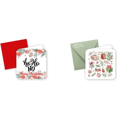 Biglietto + busta q 8x8 natale (pz.50)
