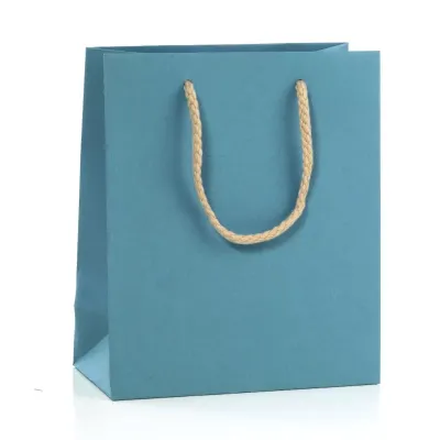 Shopper kraft colors 22x29 azzurro (12pz)