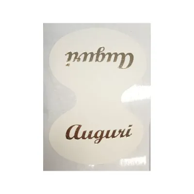 Etichetta sagom.doppia bianco (pz.100)