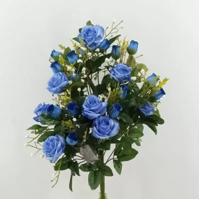 Rose frontale cm.48 blu