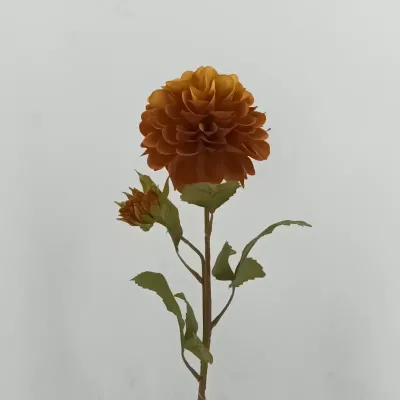 Ramo dalia 2 fiori cm.73 orange