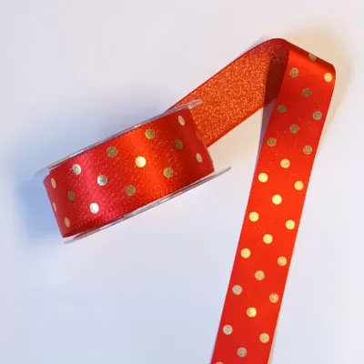 Nastro mm.40 mt.20 sirio pois rosso