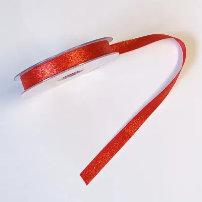 Nastro spark oro mm.15 mt.20 rosso