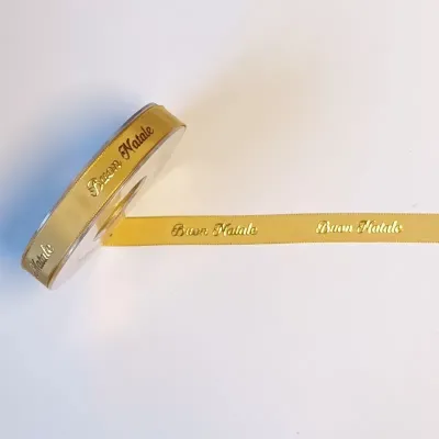 Nastro buon natale mm.15 m.20 oro