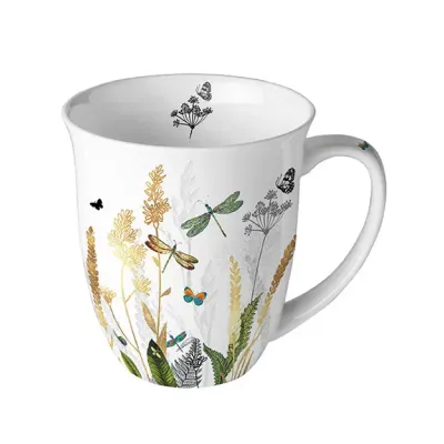 Mug h.10 ornamental flowers