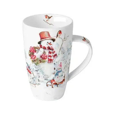 Mug h.15 snowmen