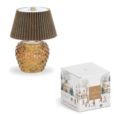 Lampada pigna h.20 marrone