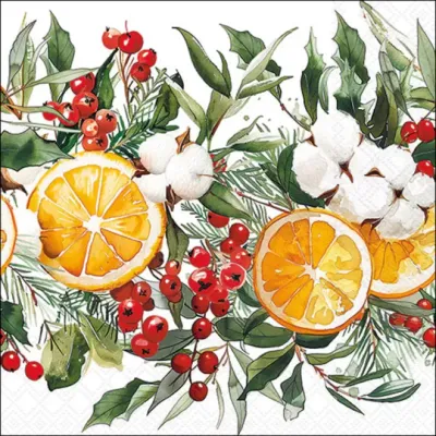 Tovagliolo carta 33×33 winter oranges (pz.20)
