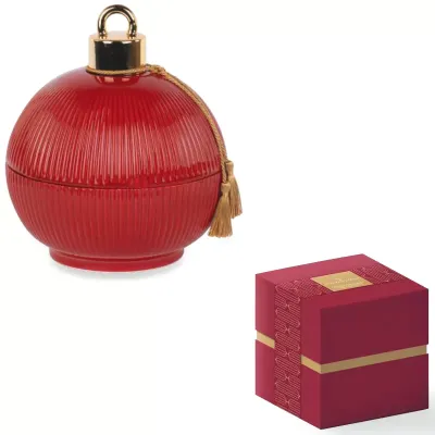 Candela in sfera porcellana d.20 bordeaux
