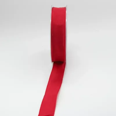Nastro taffeta an. mm.25 m.25 rosso