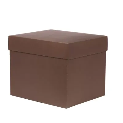 Baule 40x34 rombi marrone