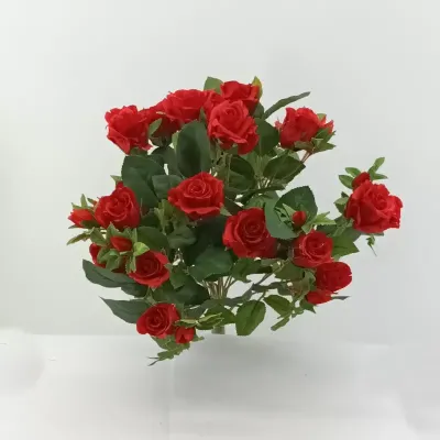 Rosa mazzo cm.59 rosso