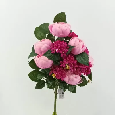 Peonia-ortensia frontale cm.50 rosa