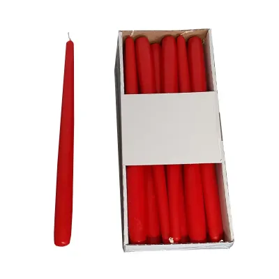 Candela conica 30 rosso  (pz 12)