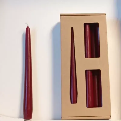 Candela conica 30 c bordeaux (pz 12)