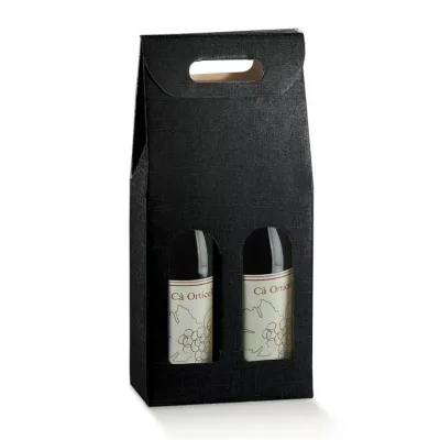 Sc. 2 bottiglie champagne nero
