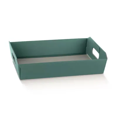 Cc-cesto cartone 31x22 verde