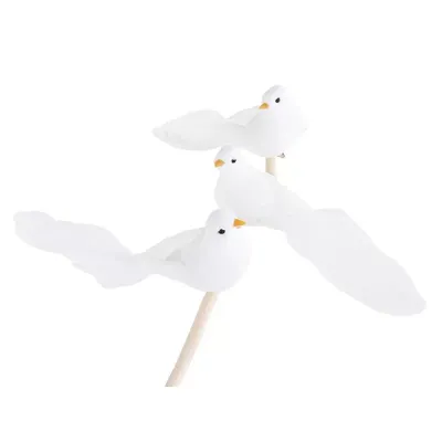 Colomba clip cm.13 bianco (pz.12)