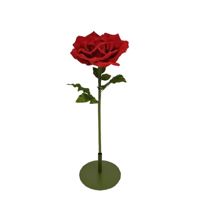 Rosa velluto h.116 rosso