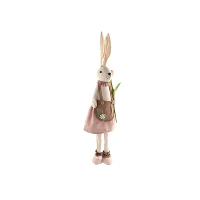 Coniglio poliestere h.78 rosa