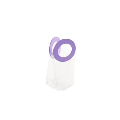 Borsa pvc 8x7 h.12 manici viola (pz.6)