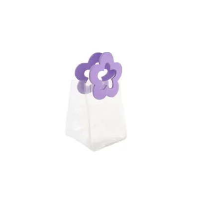 Borsa pvc 6x5 h.8 manici viola (pz.6)