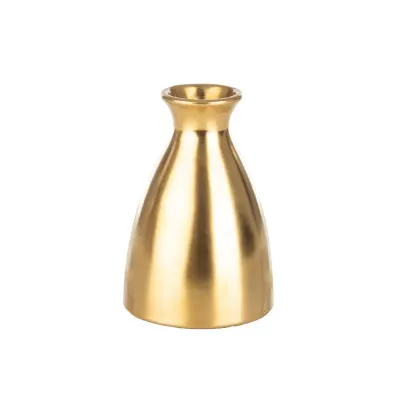 Portafiori terracotta h.14 oro