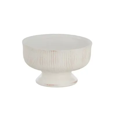 Coppa terracotta d.25 bianco