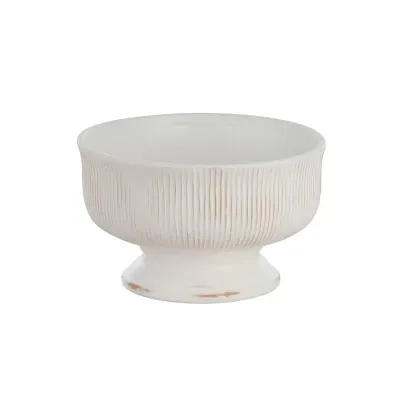 Coppa terracotta d.32 bianco