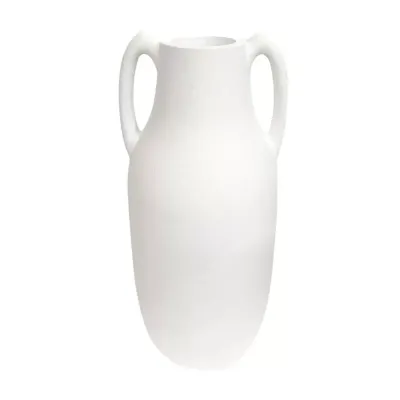 Anfora vetroresina h.90 bianco
