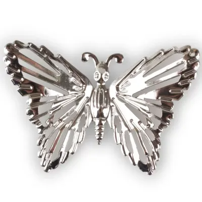 Farfalla metallo cm.5 argento (pz.30)