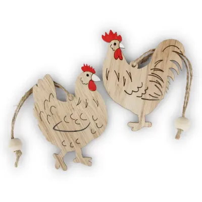 Gallina legno cm.8 (pz.24)