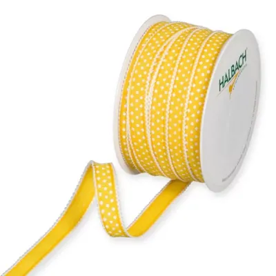 Nastro dots mm.15 m.25 giallo