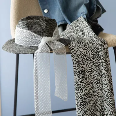 Fascia pizzo con diamantini 