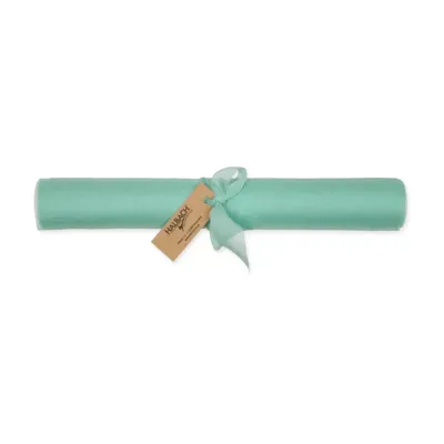 Runner chiffon cm.28 m.3 verde acqua
