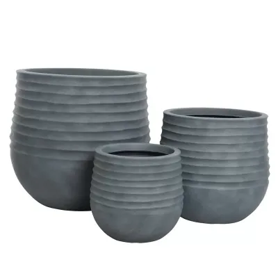 Vaso pvc d.58 grigio (set 3)