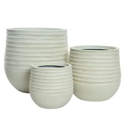 Vaso pvc d.58 bianco (set 3)