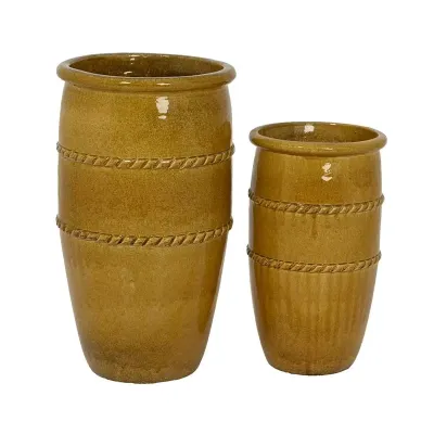 Vaso terracotta h.79 miele (set 2)
