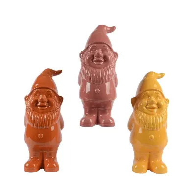 Gnomo ceramica h.35 assortito