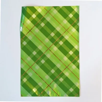 Buste 16x25 tartan metal verde (pz.50)
