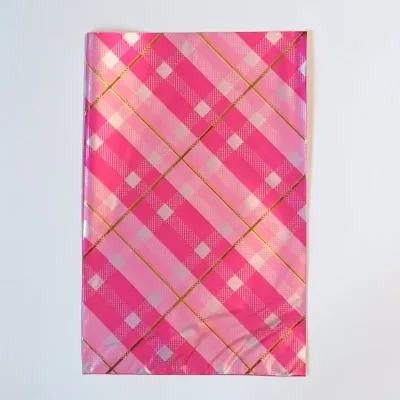 Buste 35x50 tartan metal ciclamino (pz.50)