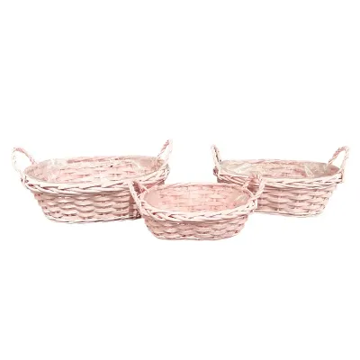 Cpp-ciotola ovale 30x18 rosa (set 3)