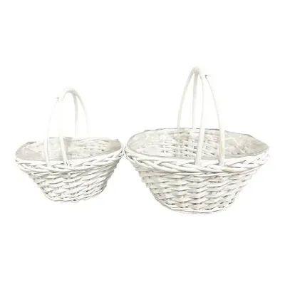 Cpp-cesto ovale 28x22 bianco (set 2)