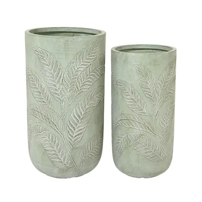 Vaso fibre h.71 verde (set 2)