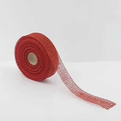 Nastro mm.40 m.15 juta lame' rosso