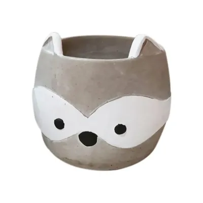 Gh-cachepot procione d.15 grigio