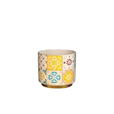 Dg-cachepot diam.9 giallo