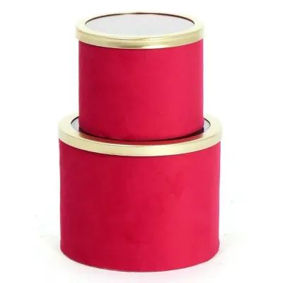 Scatola cart.vetro d.12 rosso (set 2)